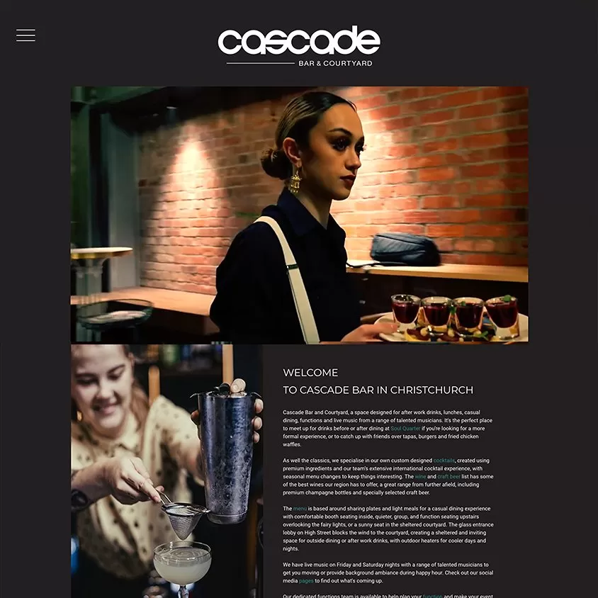 cascade website design christchurch